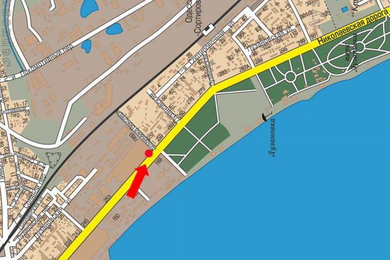 Билборд/Щит, Одесса, Миколаївська дорога, 259, біля комплексу відпочинку "Дім Павлових", з центру (флажок)
