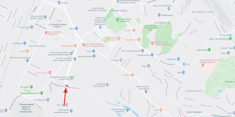 Ролер/Призматрон, Київ, Святослава Хороброго вул. (Народного Ополчення вул.), біля Ернста ул., до Севастопольської пл., в центр