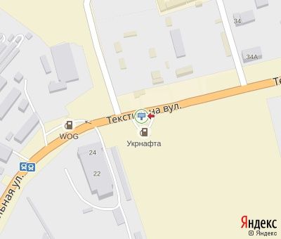 Білборд/Щит, Тернопіль, Текстильна вул., 23, (АЗС "Укрнафта", "WOG"), в центр