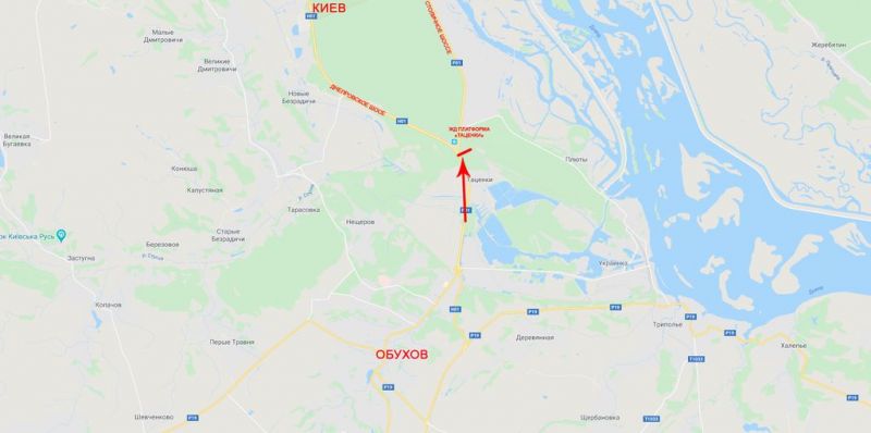 Суперсайт/Мегаборд, Траси, В'їзд до Києва, з боку Знам'янки, за смт Таценкі, від котедж.городка Грінвіч Хілл