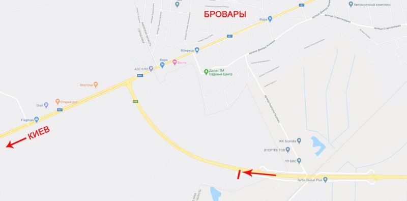 Суперсайт/Мегаборд, Траси, В'їзд до Києва, з боку Чернігова, виїзд на Бровари, за мостом, від котедж.городка Княжичі