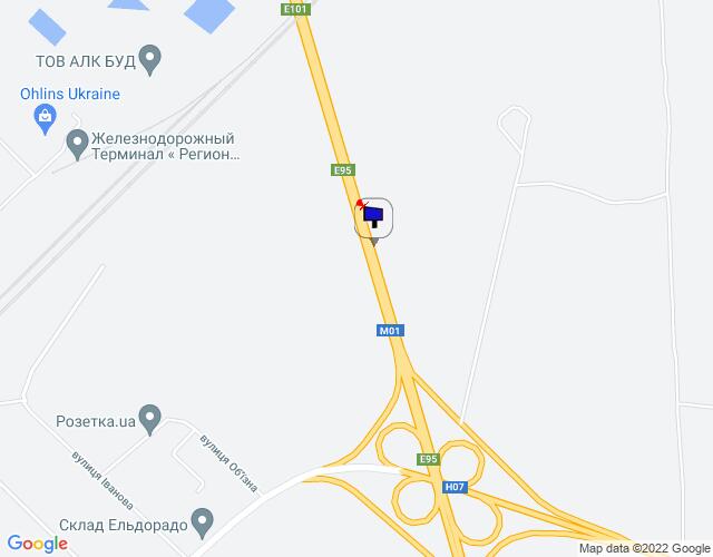 Білборд/Щит, Траси, Траса М-01 "Київ-Чернігів-Нові Яриловичі", км 32+700 право, об'їзд м. Бровари, за 650м до розв'язки з вул. Гоголівська та автошляхом Н-07 // в Київ