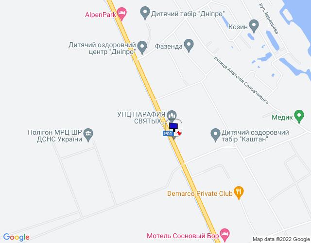 Білборд/Щит, П'ятихатки, Конча-Заспа, траса Р-01, км 32+450 ліво, за 250м до повороту на с. П'ятихатки (вул. Анатолія Солов'яненка), за 550м до повороту на вул. Лобановського // в Київ