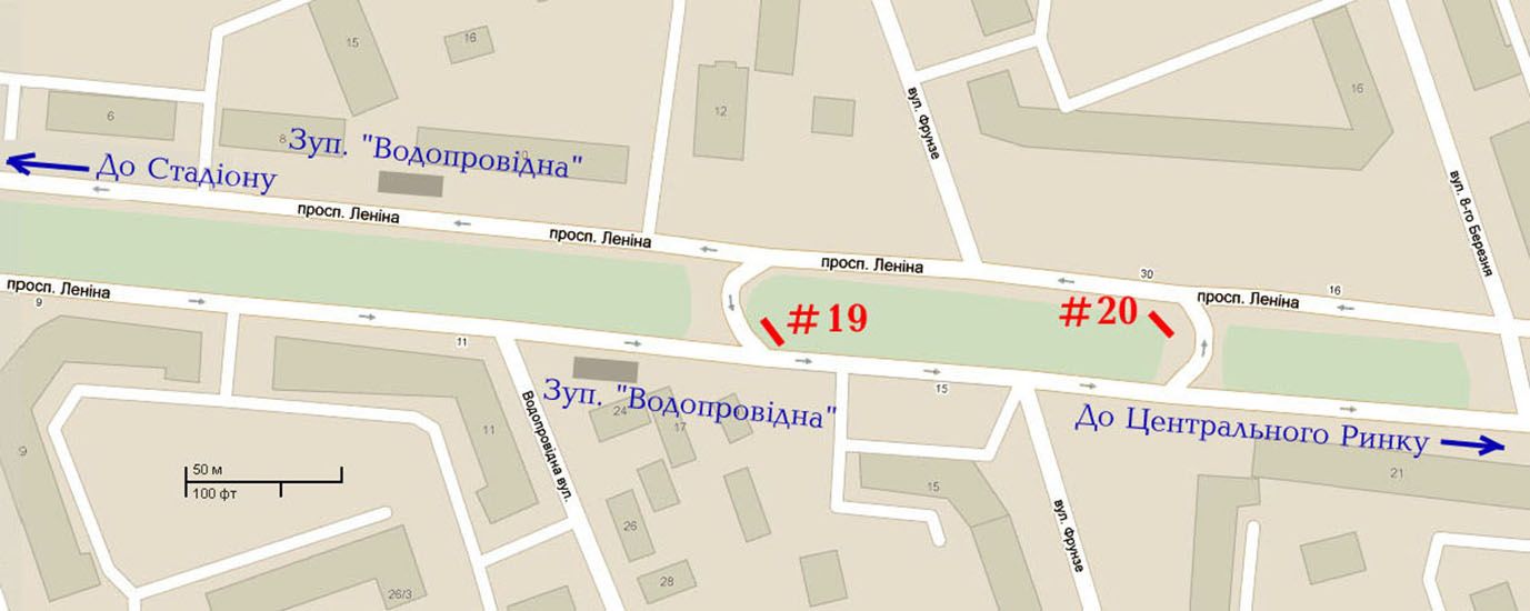 Роллер/Призматрон, Николаев, #20A пр.Центральний -вул.Шосейна, бульварна частина проспект ПРИЗМА, стА, Від Ринку до Стадіону