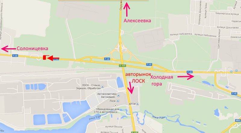 Білборд/Щит, Харків, вул.Залютинська -біля АЗС ОККО виїзд із міста у бік Солоницівки