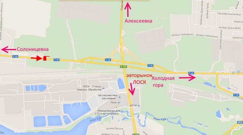 Білборд/Щит, Харків, вул.Залютинська -біля АЗС ОККО в'їзд у місто з боку Солоницівки