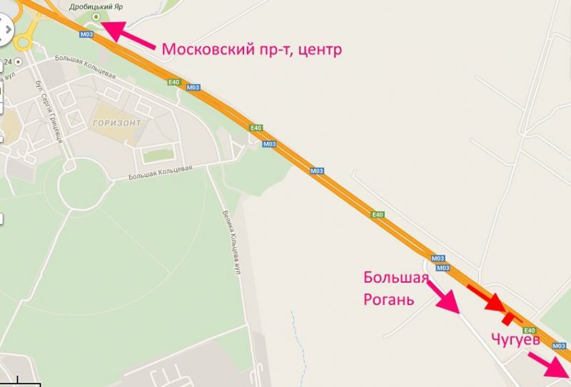 Билборд/Щит, Трассы, Пр-т Героїв Харкова - Ростовська траса - АЗС Аеліта-2-виїзд із міста