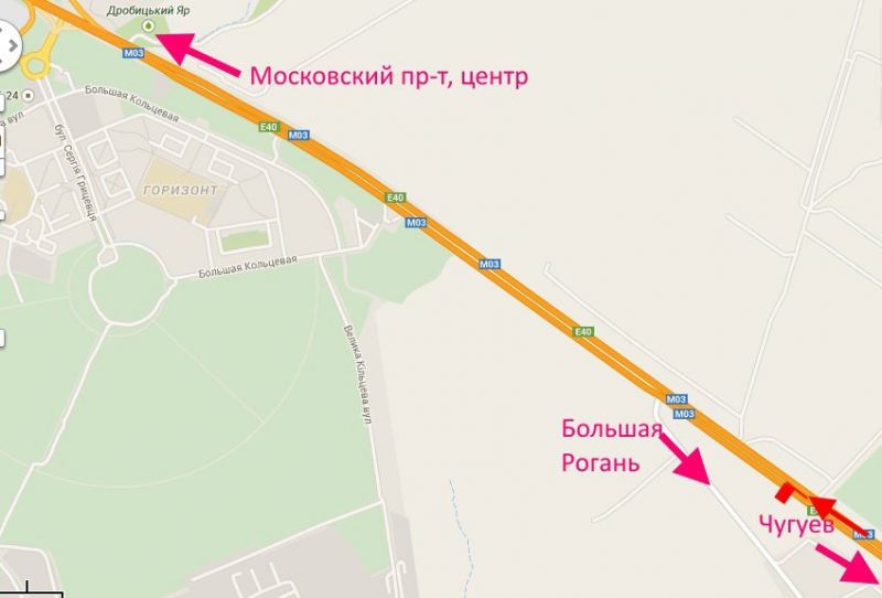 Билборд/Щит, Трассы, Пр-т Героїв Харкова - Ростовська траса-АЗС Аеліта-1-в'їзд до міста