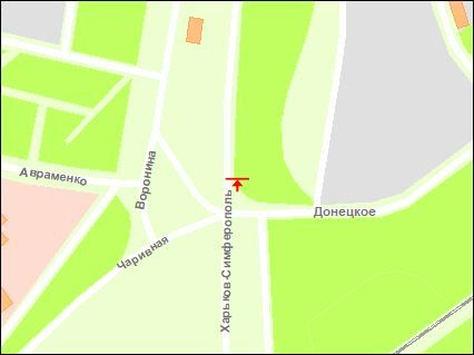 Билборд/Щит, Запорожье, тр.Харьків-Сімферополь-поворот на Донецьк , ст.А