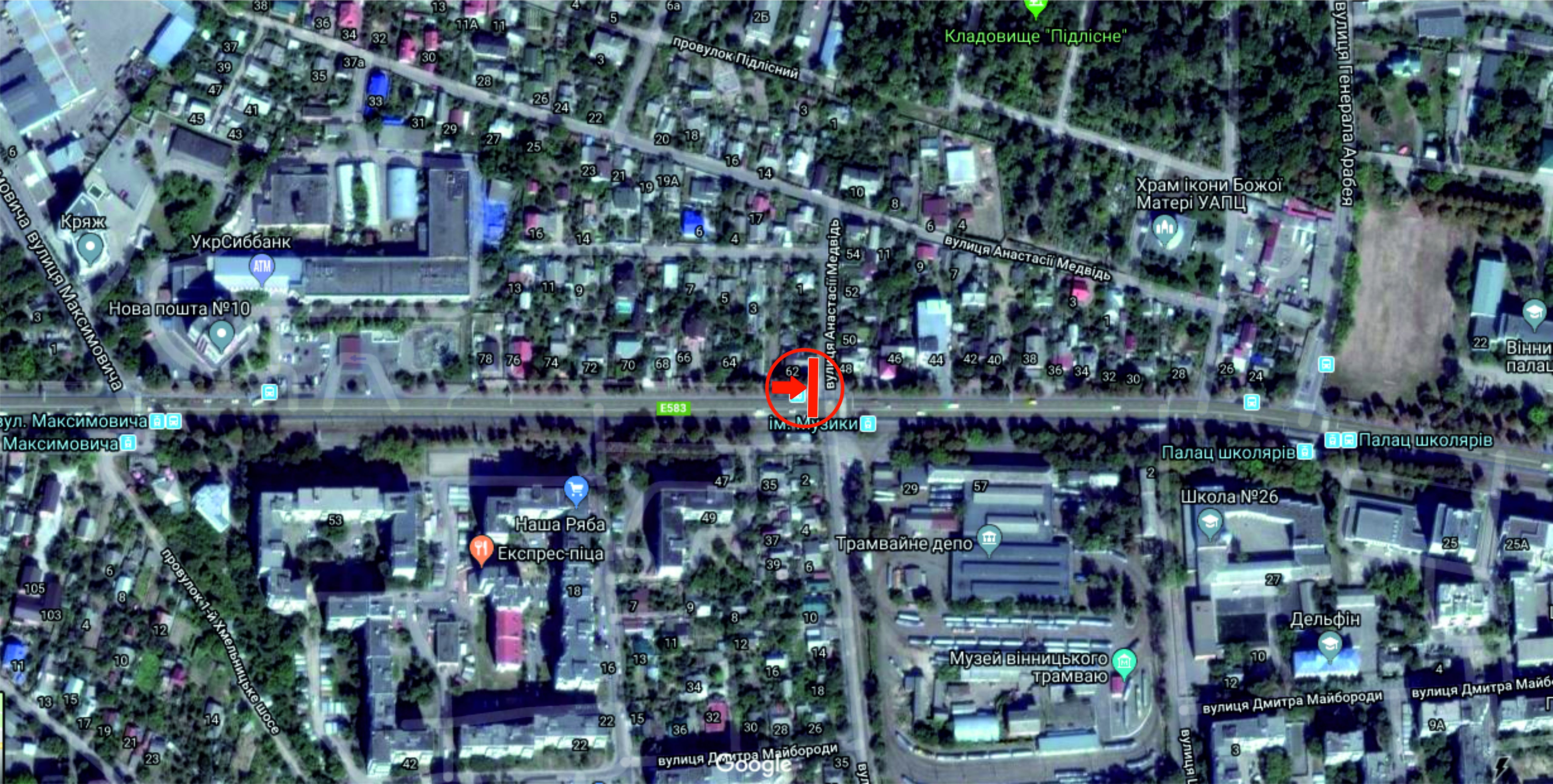 Білборд/Щит, Вінниця, Хмельницьке шосе - вул.Трамвайна