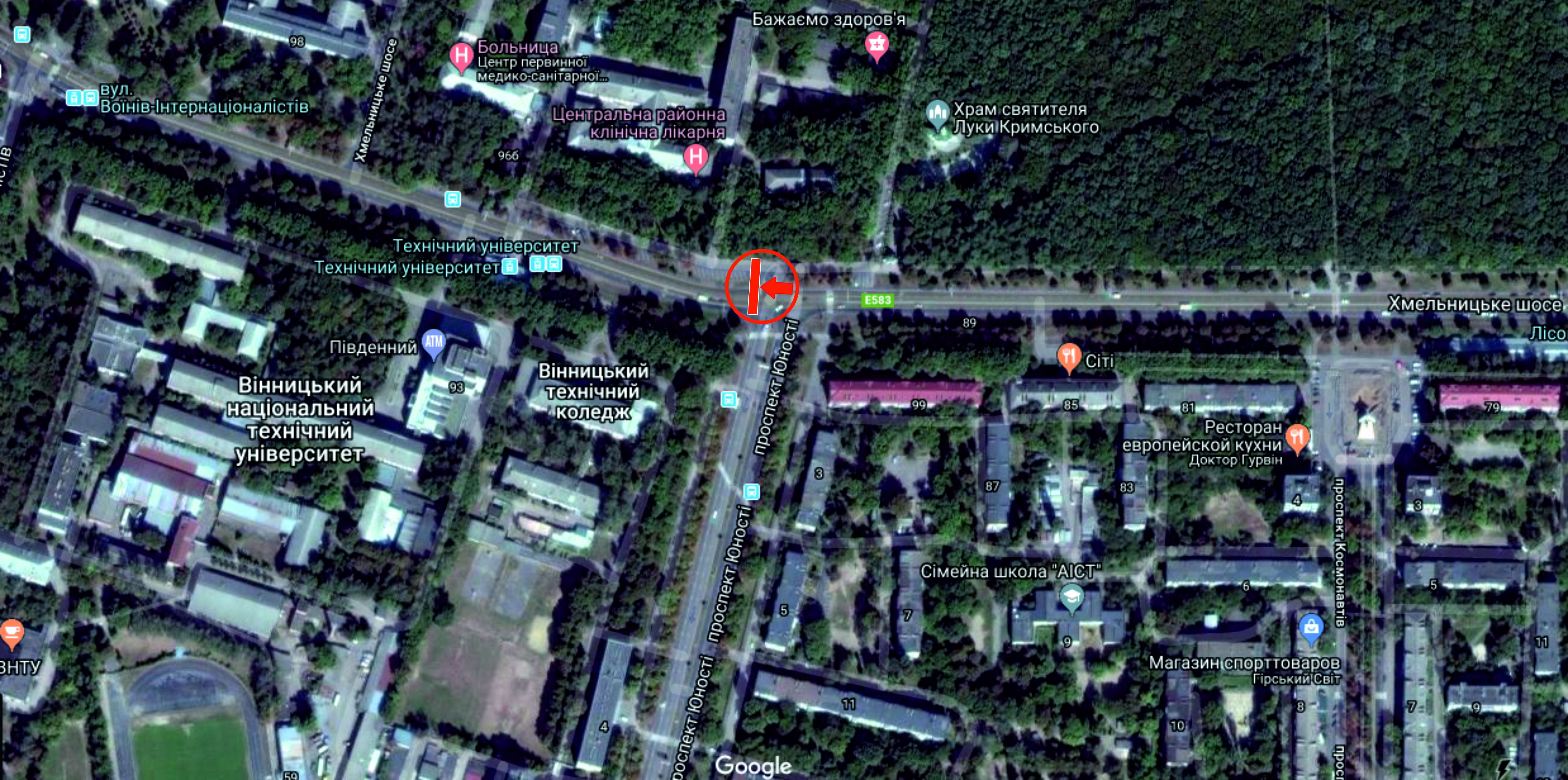 Роллер/Призматрон, Винница, Хмельницьке шосе - пр. Юності