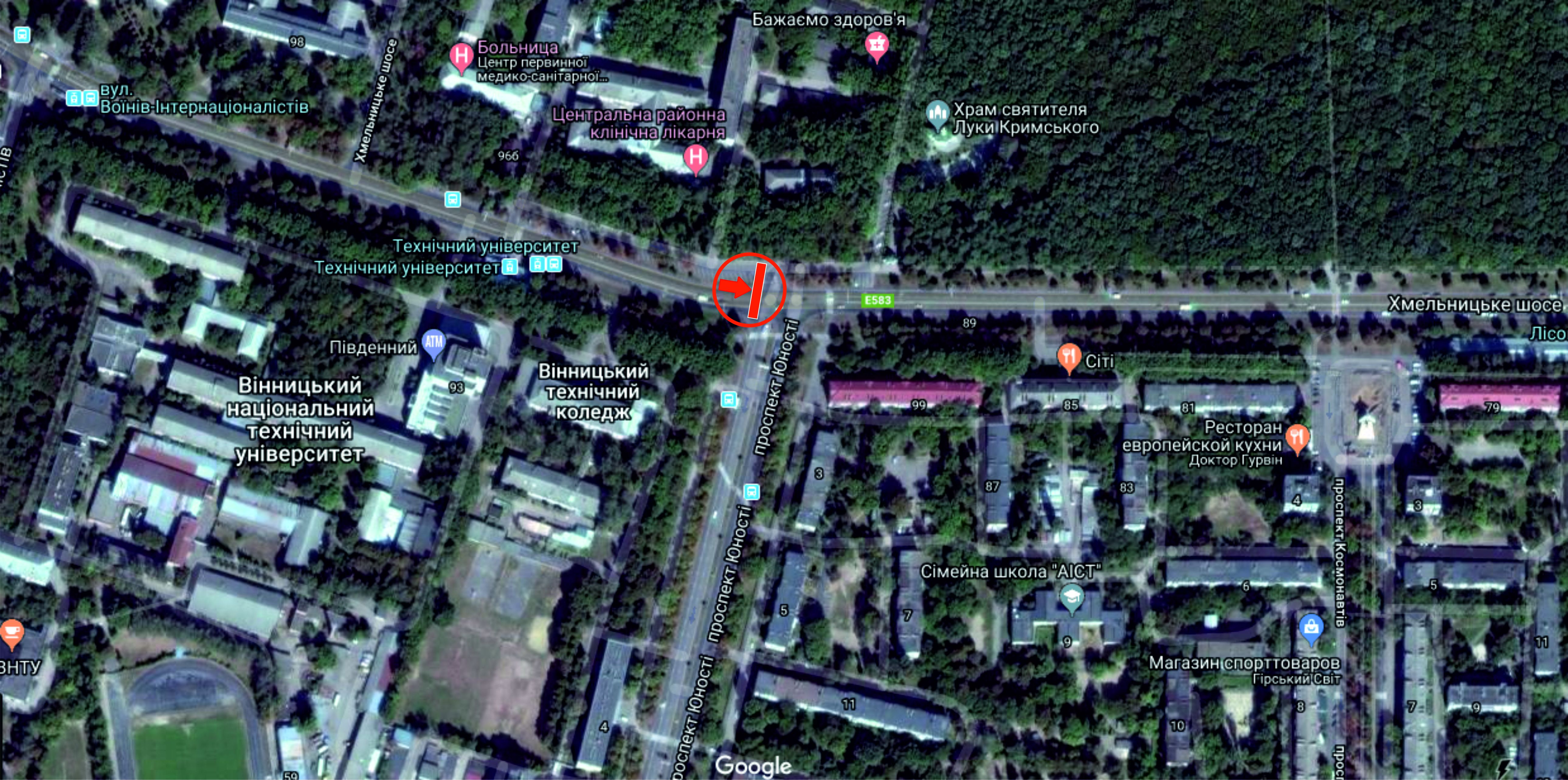 Роллер/Призматрон, Винница, Хмельницьке шосе - пр. Юності