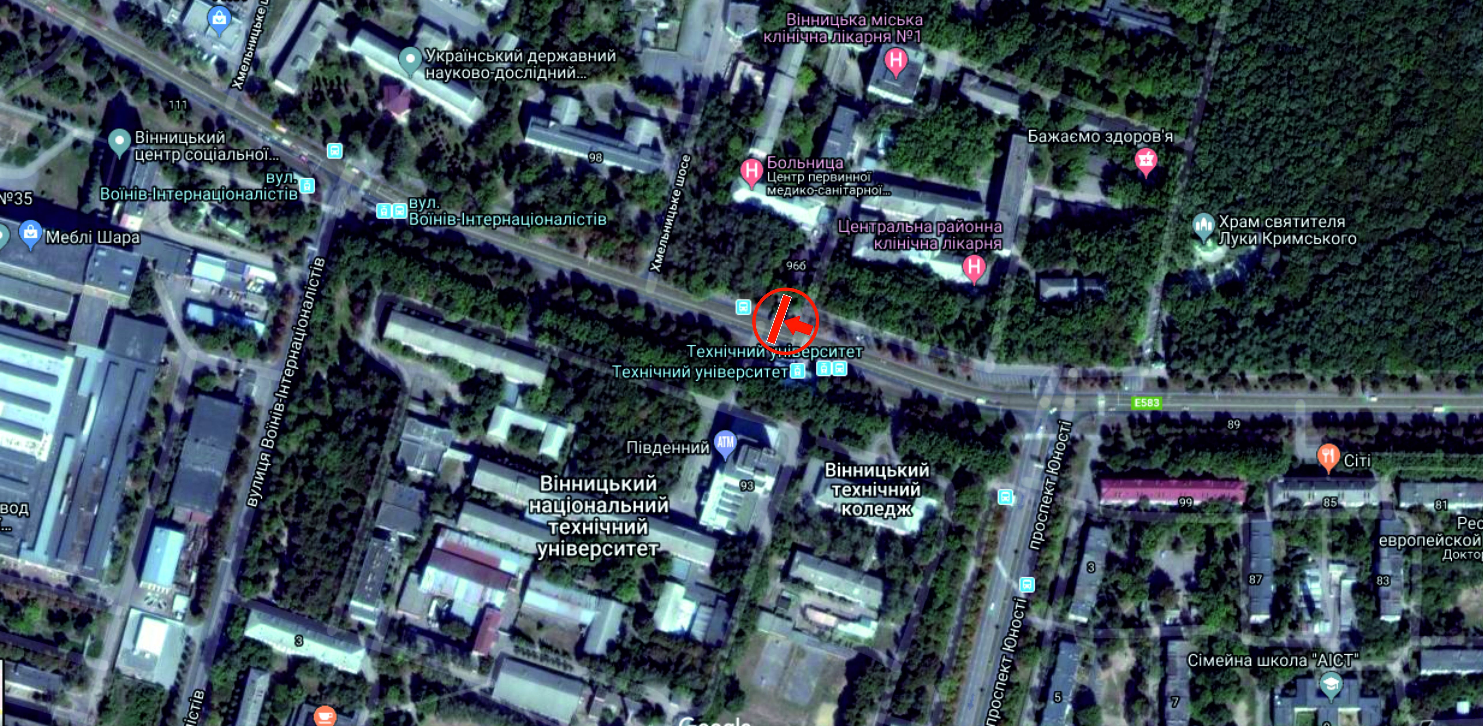Роллер/Призматрон, Винница, Хмельницьке шосе (зуп. Студентська)