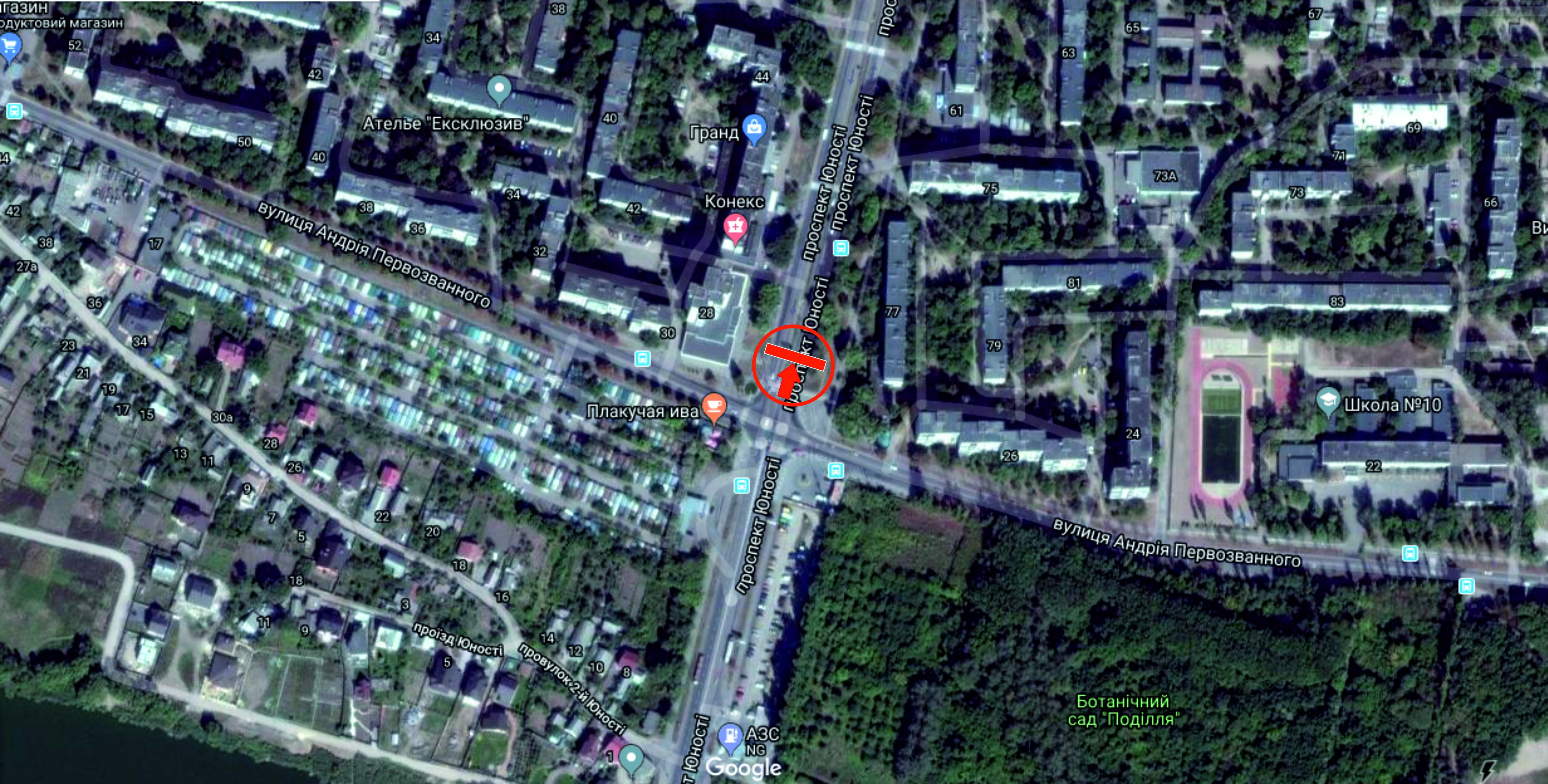 Роллер/Призматрон, Винница, пр. Юності - вул. Андрія Первозванного (розподільник) до вул. Келецької