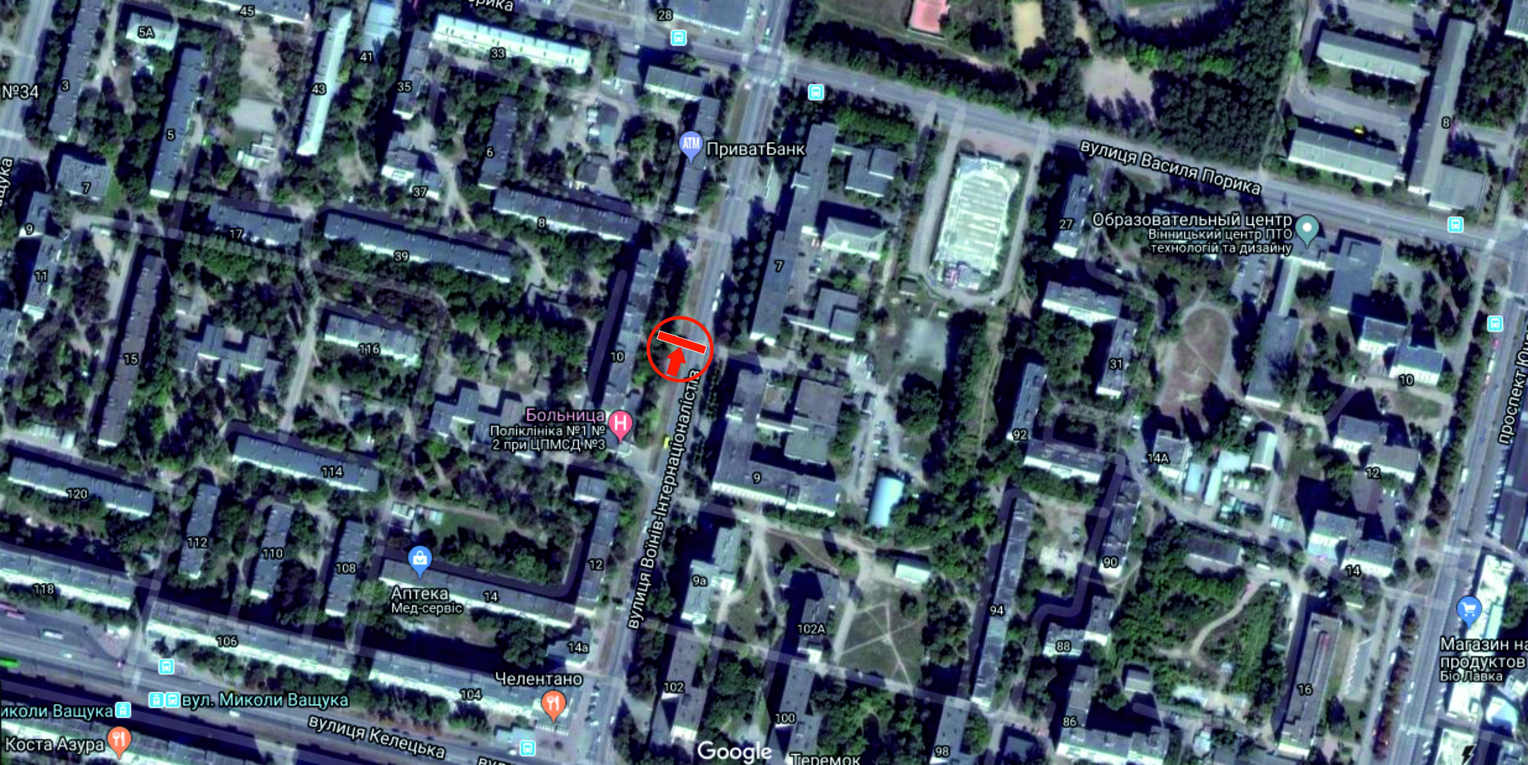 Билборд/Щит, Винница, вул.Політехнічна (буд.№10)