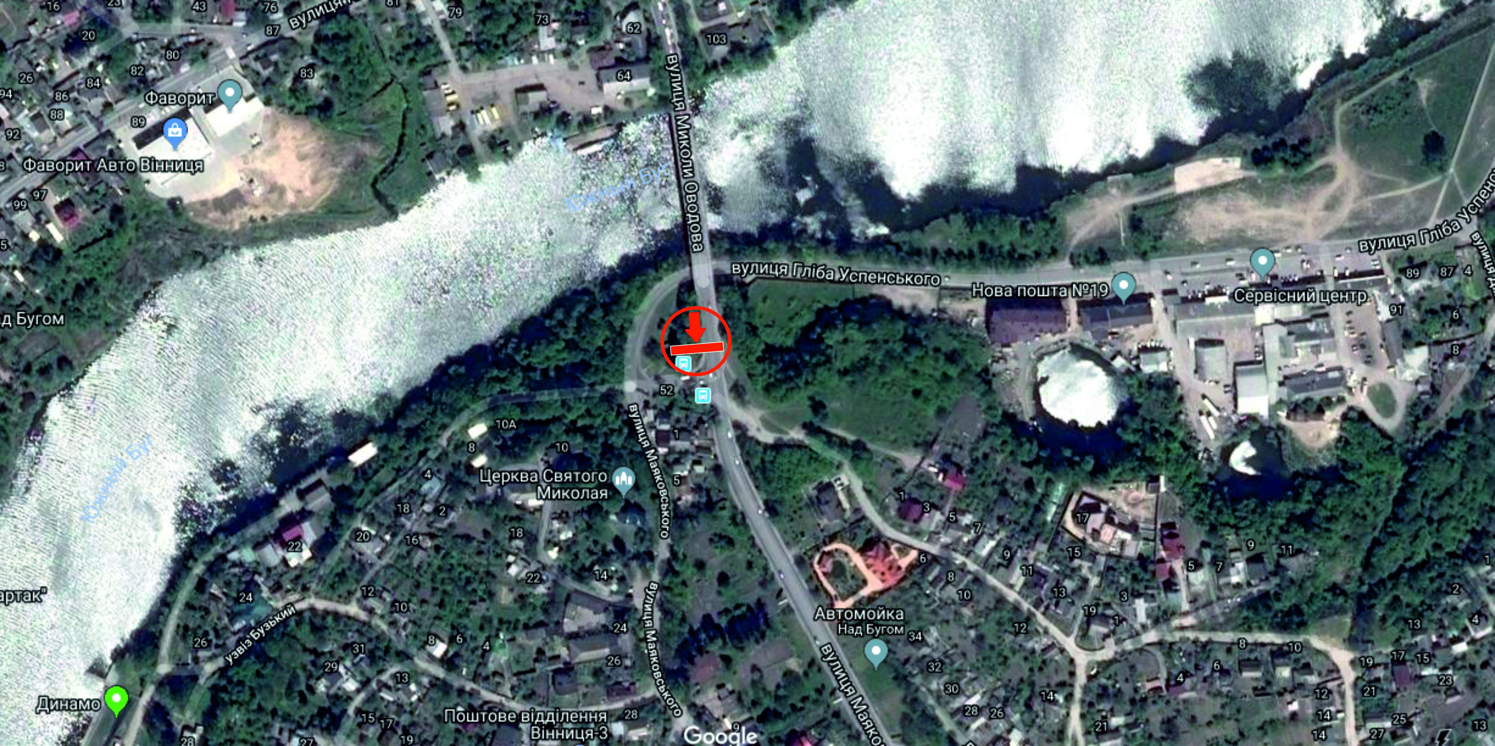 Білборд/Щит, Вінниця, Замкова гора (Староміський міст)