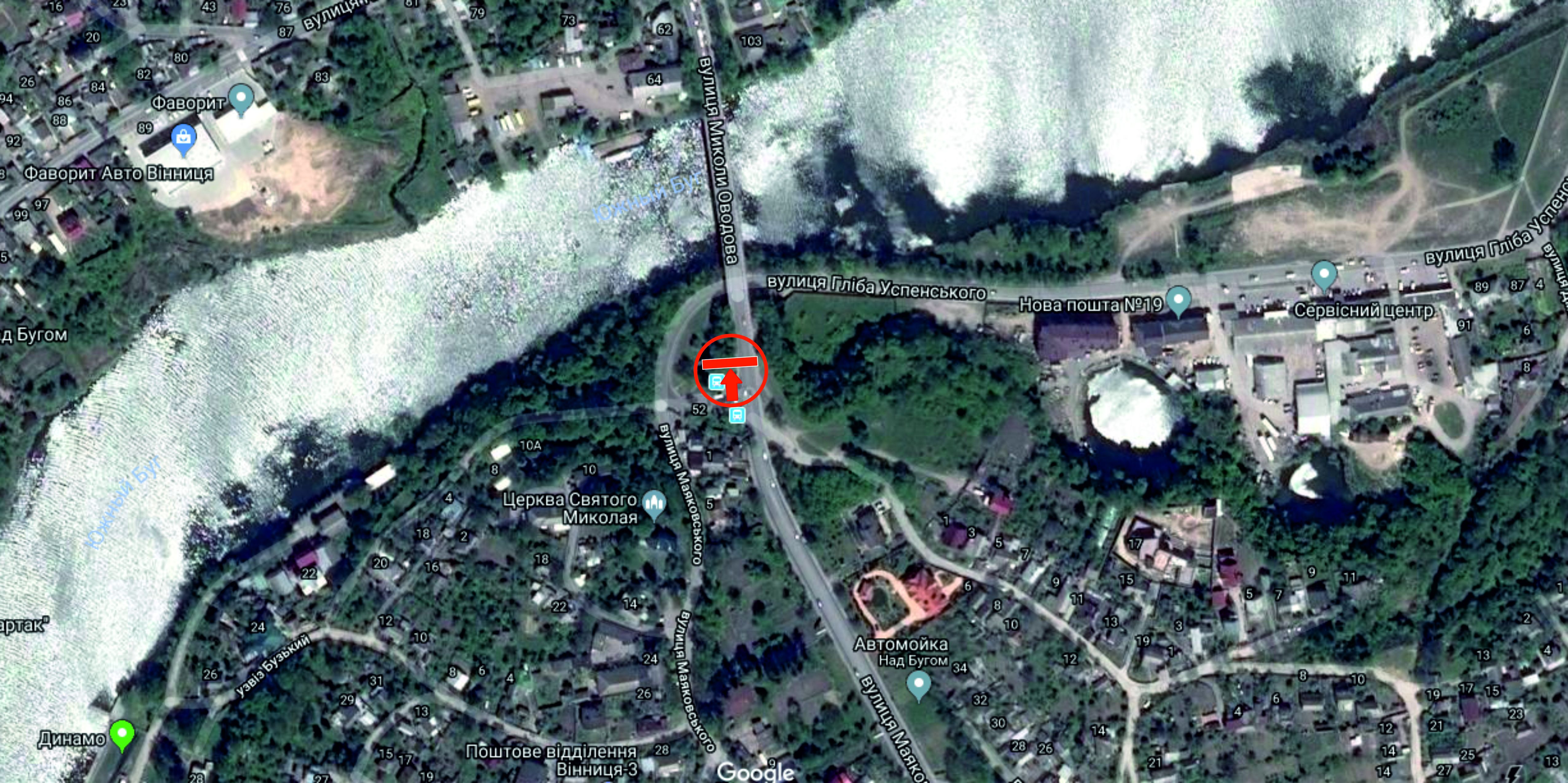 Билборд/Щит, Винница, Замкова гора (Староміський міст)