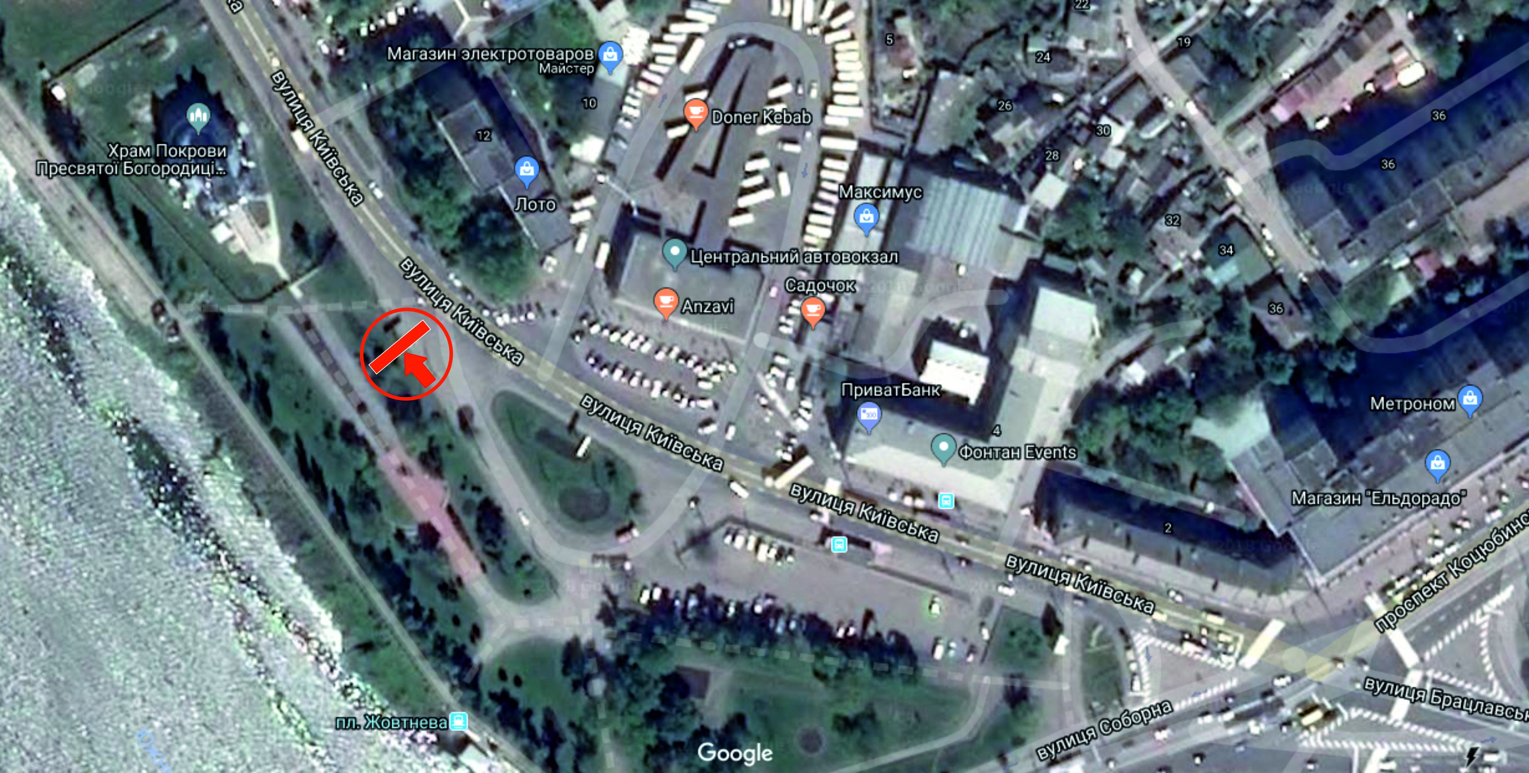 Білборд/Щит, Вінниця, вул. Київська (навпроти Центрального автовокзалу)