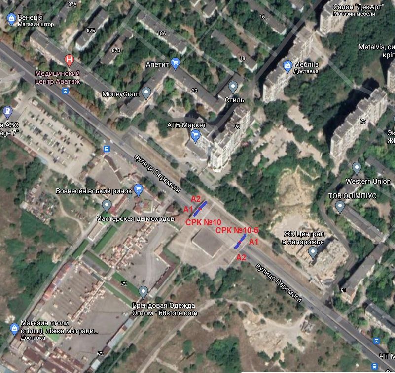 Билборд/Щит, Запорожье, вул.Перемоги - Вознесенівський ринок(міст), обличчям до ринку, ліва площина