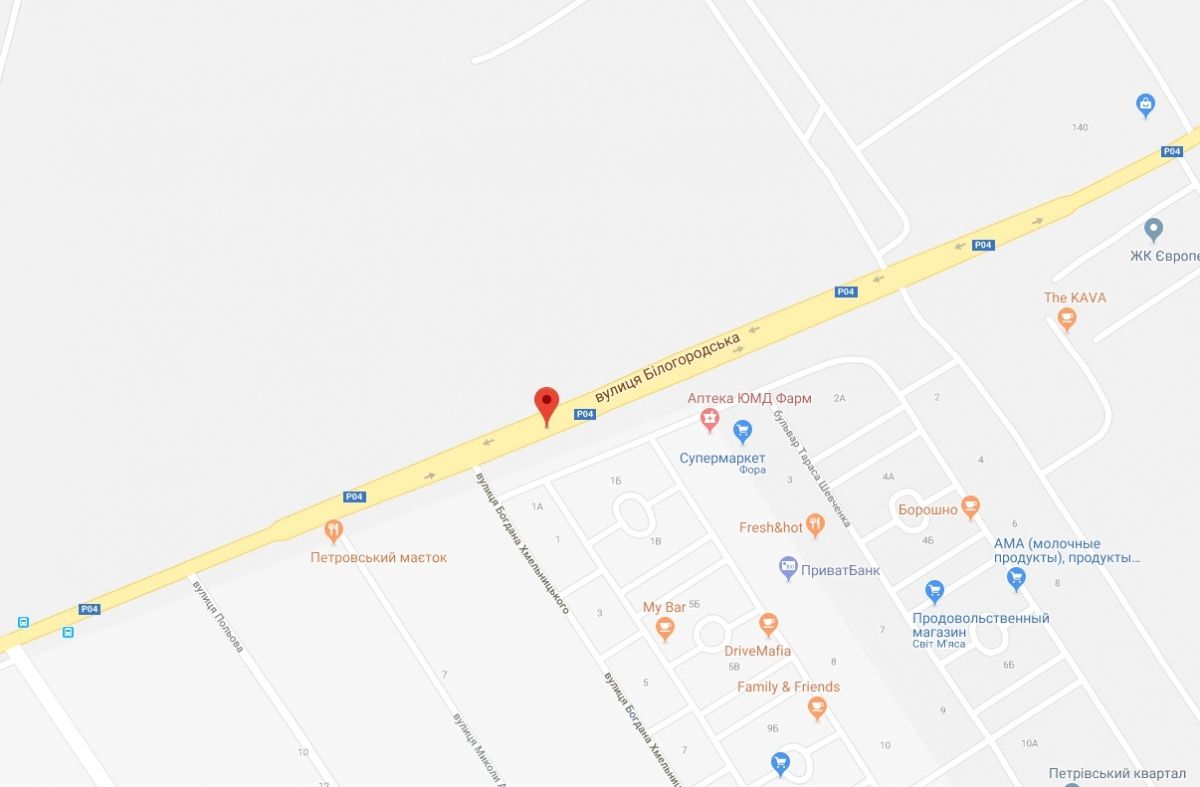 Билборд/Щит, Святопетровское, Святопетрівське, ул.Белогородская, напротив Петровского Квартала
