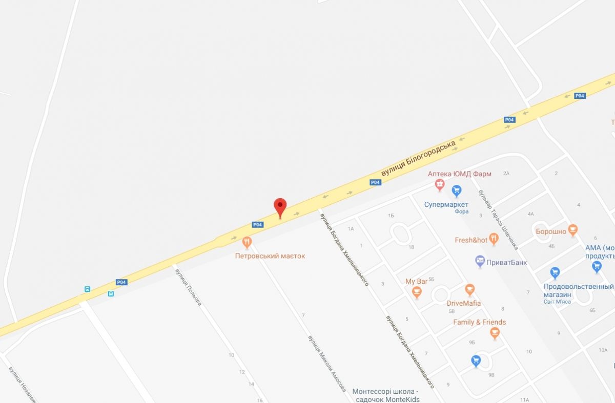 Билборд/Щит, Святопетровское, Святопетрівське, ул.Белогородская, напротив Петровского Квартала