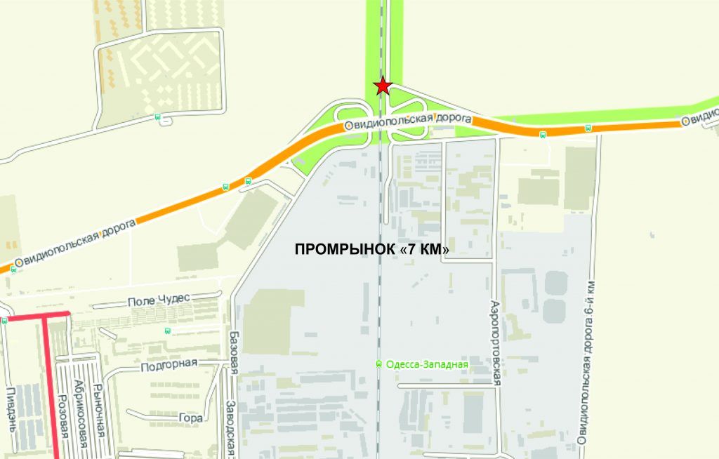 Билборд/Щит, Одесса, Овидіопольська дорога /Промринок "7км", ТЦ "Метро" №1