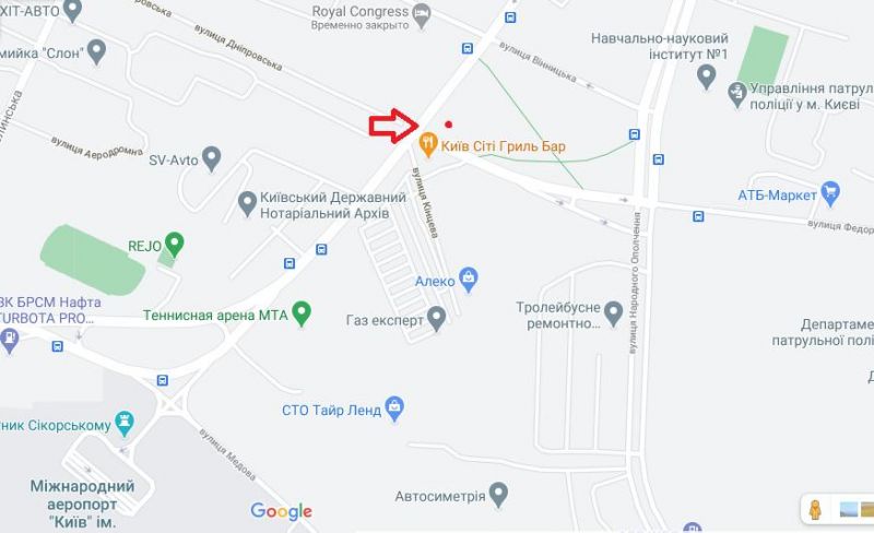 Билборд/Щит, Киев, просп. Повітрофлотський/ вул. Ернста