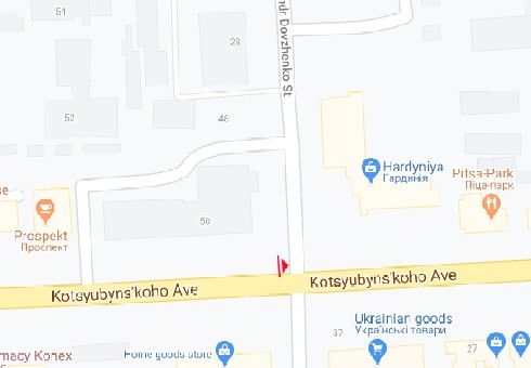Скролл/Ситиборд, Винница, Коцюбинського просп., 42 - Олександра Довженка вул. (Ленінградська вул.)