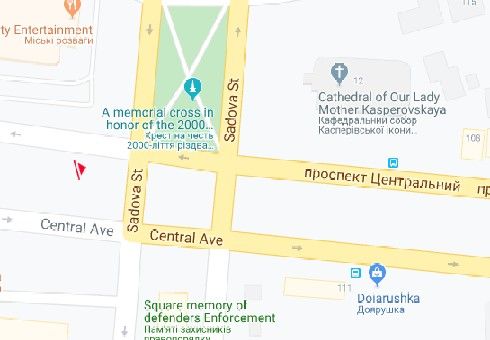 Сітілайт, Миколаїв, Центральний просп. (Леніна просп.), 108 - Садова вул.
