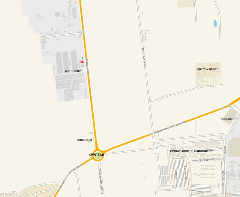 Билборд/Щит, Трассы, Об'їзна дорога (26+940км) - АЗС ОККО,  від розв'язки 2 Стовпи до промринку 7км, Аквапарку