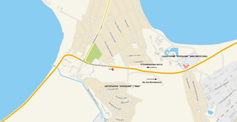 Билборд/Щит, Одесса, Об'їзна дорога (10+664км) - Балтська дорога , від масива Котовського до Клеверного мосту