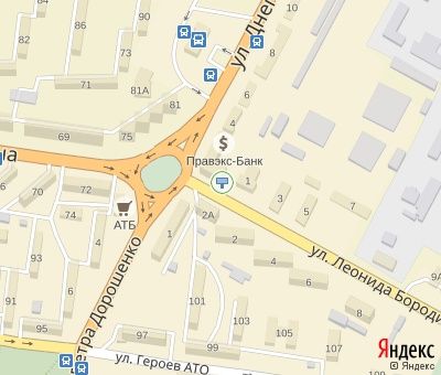 Билборд/Щит, Кривой Рог, Дніпровське шосе вул., 2 - Бородича, до Маяковського пл.