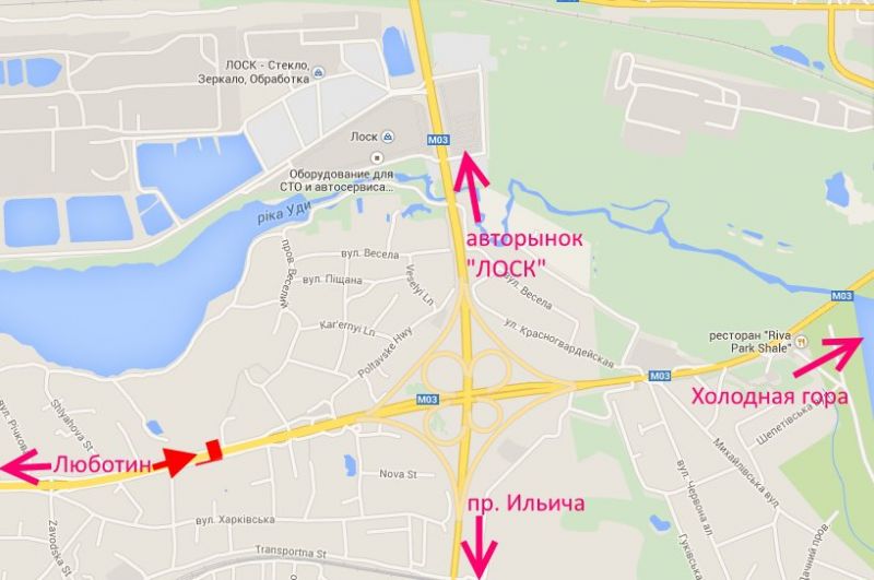 Билборд/Щит, Трассы, Полтавський шлях-в'їзд Котовського, до центру