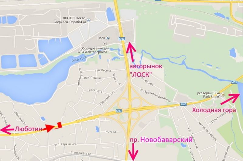 Білборд/Щит, Траси, Полтавський шлях-в'їзд Котовського-в центр