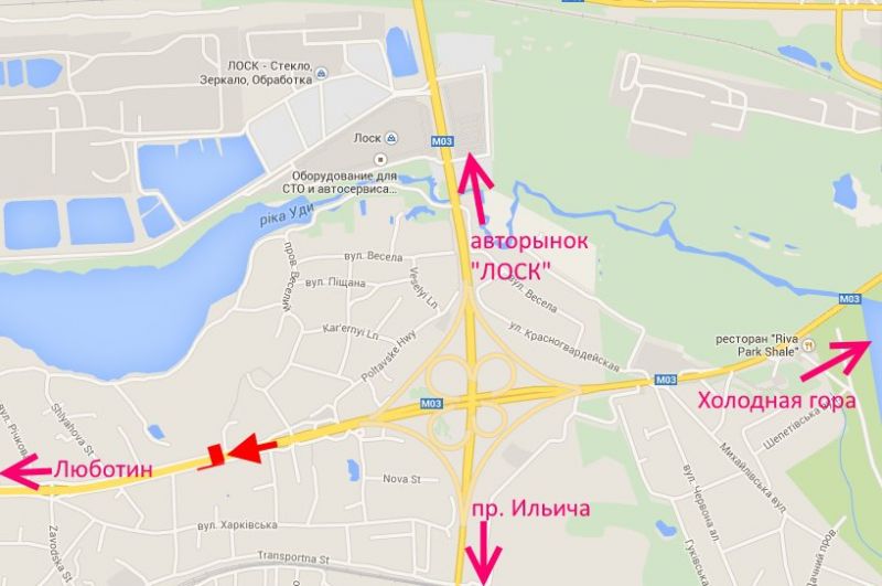Билборд/Щит, Трассы, Полтавський шлях-в'їзд Котовського, із центру