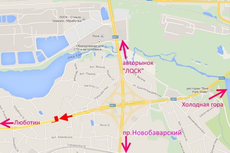 Білборд/Щит, Траси, Полтавський шлях-в'їзд Котовського-із центру