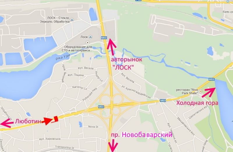 Білборд/Щит, Траси, Полтавський шлях-пров. Харківський-перед постом Поліції-прапорець №2-в центр