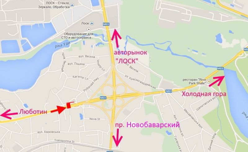 Білборд/Щит, Траси, Полтавський шлях-пост Поліції -біля шиномонтажу-в центр