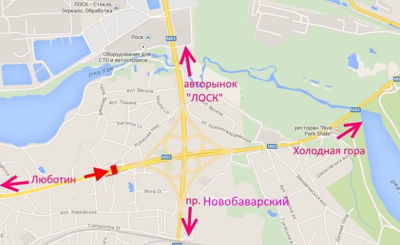 Білборд/Щит, Траси, Полтавський шлях-пост Поліції-біля АЗС "ОККО"-в центр