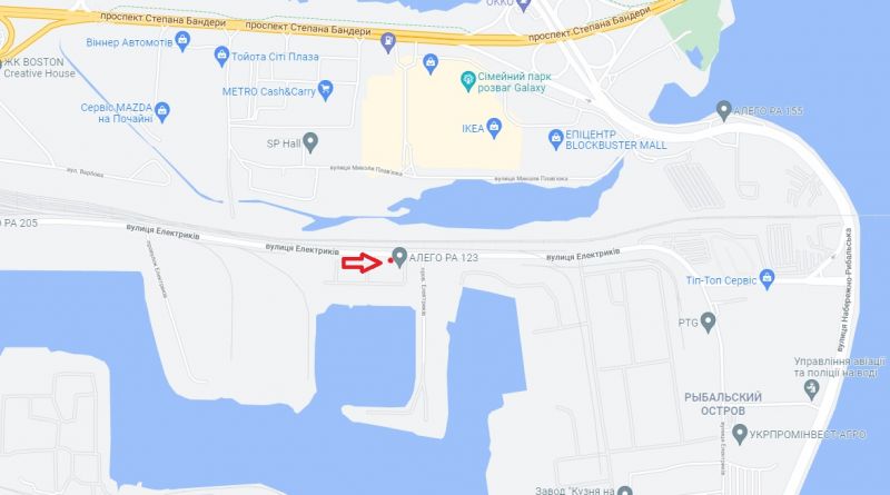 Билборд/Щит, Киев, вул. Електриків, 12Б