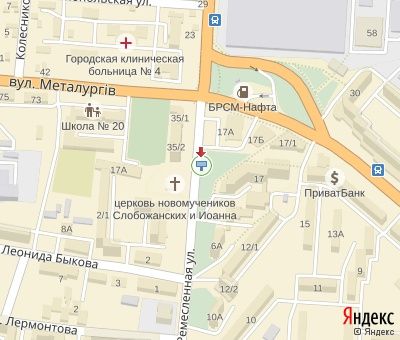 Білборд/Щит, Суми, Реміснича вул., 17 (ТЦ "САМ Маркет", супермаркет "Екомаркет")