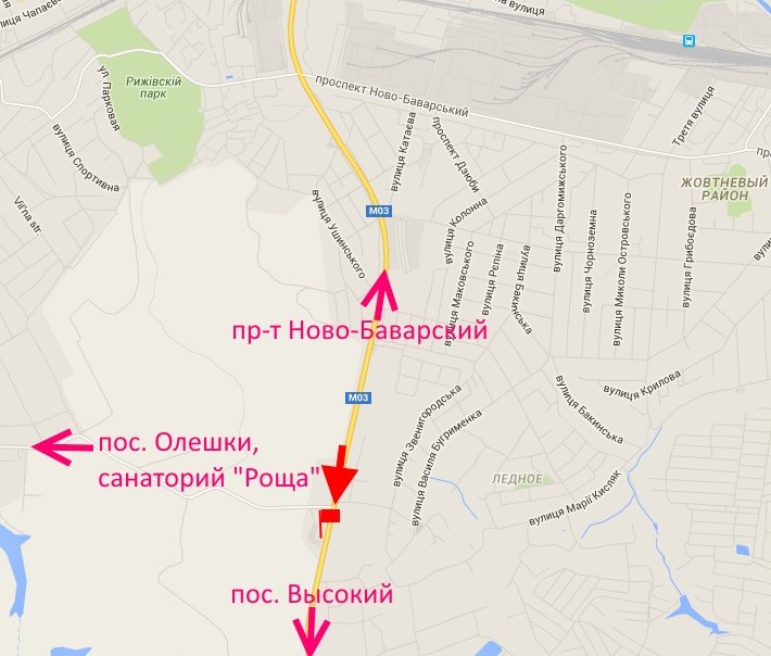 Білборд/Щит, Харків, Кільцева дорога-поворот на санаторій "Роща"- в бік сел. Високий