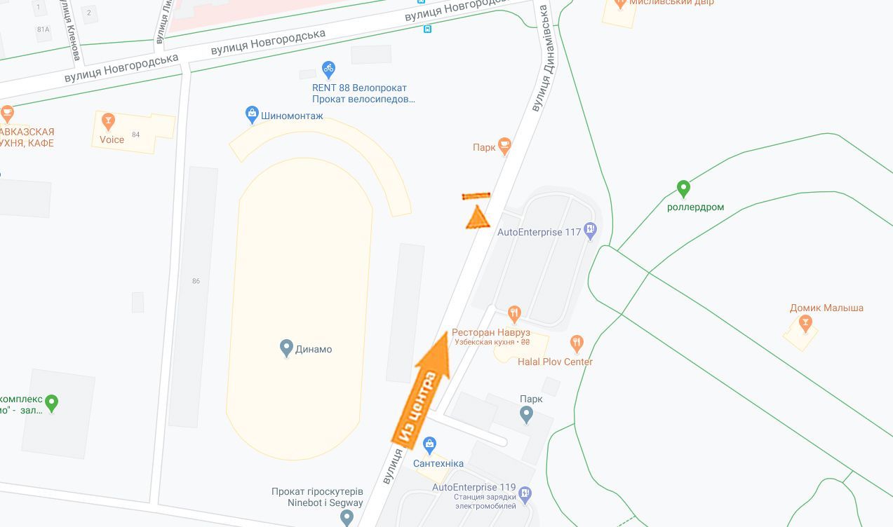 Билборд/Щит, Харьков, Динамівська вул. - стадіон "Динамо" (до Новгородської) (Б)