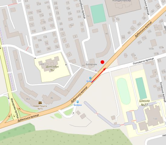 Билборд/Щит, Ровно, Дубенська, 44 (кінцева зупинка міськ. транспорту)
