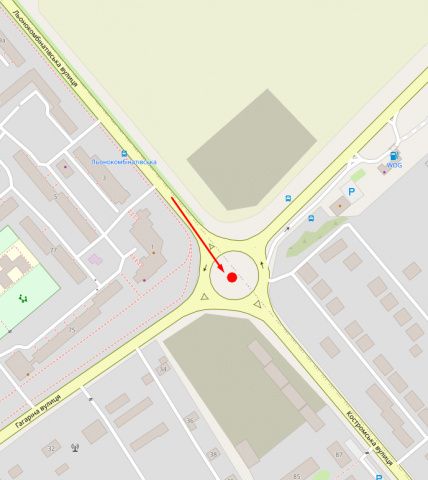 Билборд/Щит, Ровно, Льонокомбінатівська-Гагаріна, (кільце), вул. Льонокомбінатівська