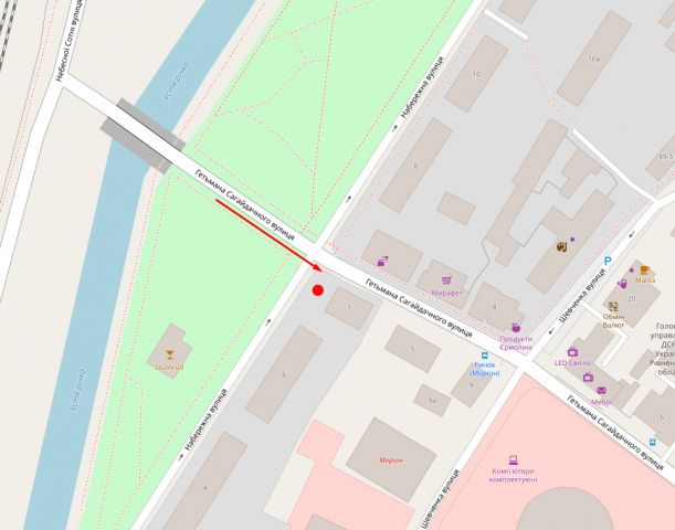 Билборд/Щит, Ровно, перехр. вул.Набережна-Сагайдачного