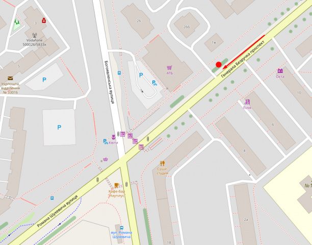 Білборд/Щит, Рівне, Генерала Безручка, 1