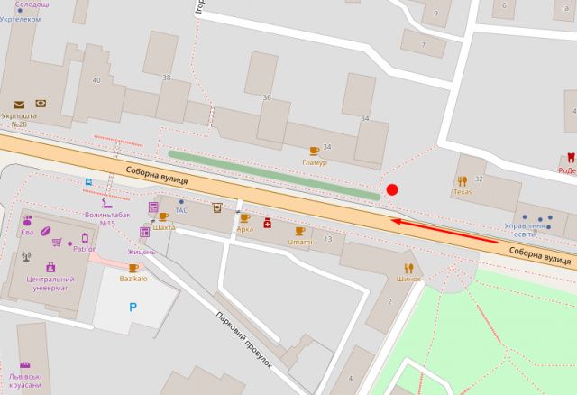 Билборд/Щит, Ровно, Соборна, 34