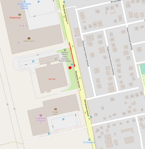 Билборд/Щит, Ровно, Макарова, 21 (біля гіпермаркета "Метро")