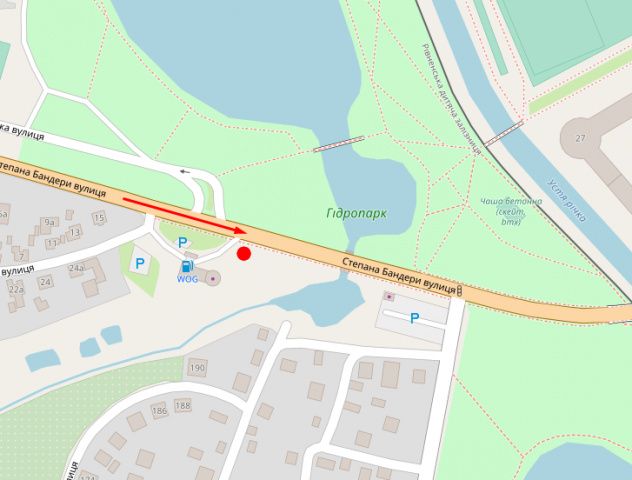 Билборд/Щит, Ровно, Бандери, (навпроти Гідропарку)